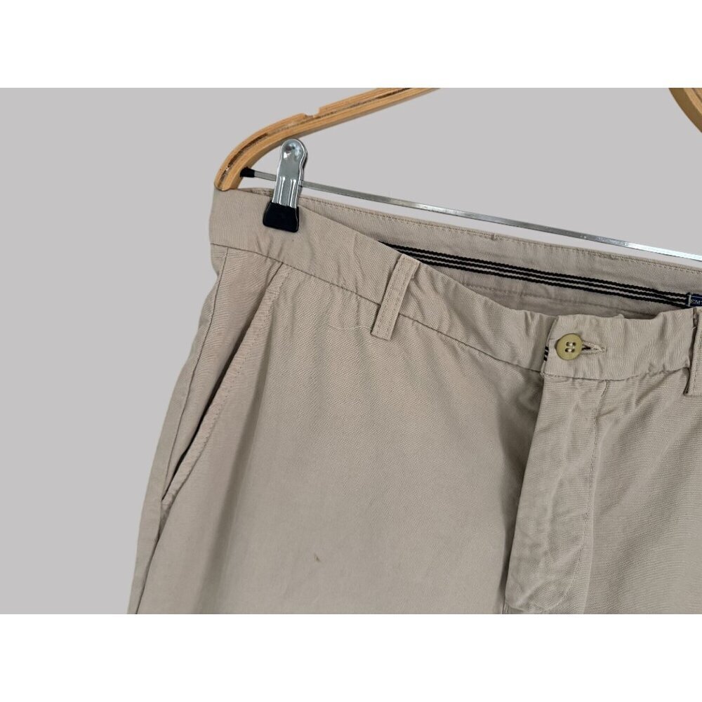 EM'S of Mason's Beige Cotton  Straight-Leg Pants Italy Casual Classic 34/40/33 - Picture 3 of 12